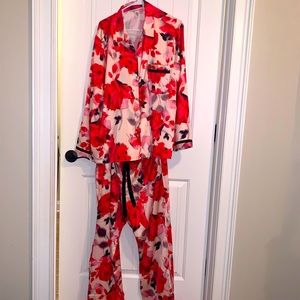 Victoria’s Secret Satin Floral Pajama Set